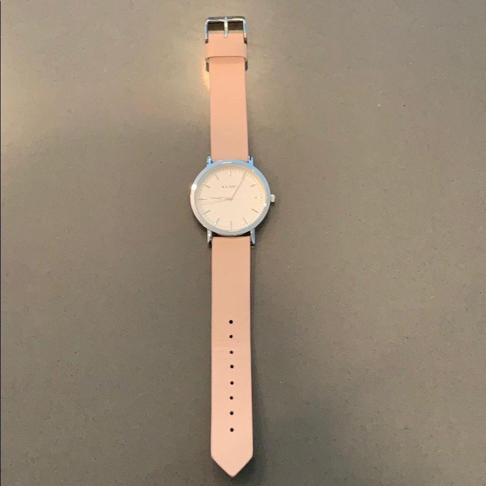 Classic Silver & Pink Klarf Watch